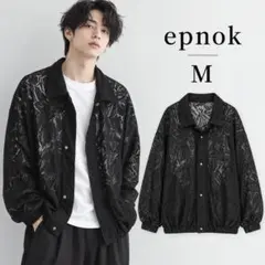 epnok 春秋 モード/きれカジ フラワーレースブルゾン M