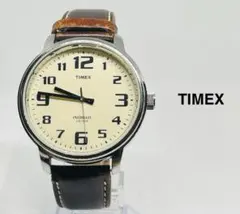 稼働品】タイメックス/TIMEX アメリカ メンズ腕時デイデイト シンプル 