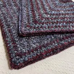 マルチカバー　膝掛け　ブランケット　かぎ針編み　ハンドメイド
