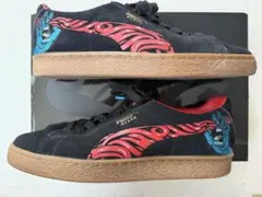 【H】希少◆美品◆正規品◆PUMA × Santa Cruz Suede Classic 366321 01 プーマ サンタクルーズ スウェードクラシック 黒赤 26cm PUMA Santa Cruz x Classic Suede 50 Screaming Hand for Sale