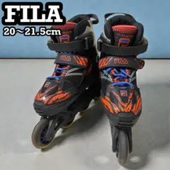 【FILA】 インラインスケート ブラック/オレンジ 20〜21.5cm