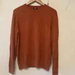 UNIQLO カシミヤ100%セーター M オレンジ