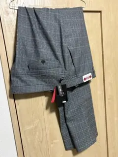 AXEL グレー系チェック ゴルフストレッチパンツ つるやゴルフ 115cm