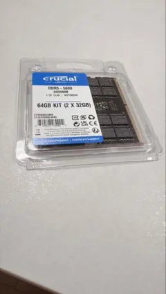 crucial DDR5-5600 SODIMM 32GBx2枚のサムネイル