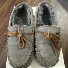 emu エミュー　ムートン　モカシン　グレー