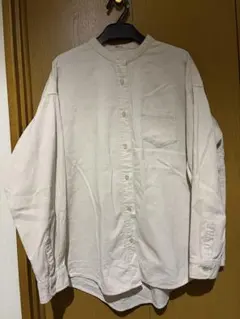 バンドカラー長袖シャツ