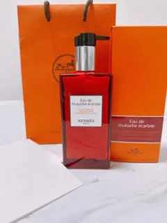 値下 HERMES オー ドゥ ルバーブ エカルラット ボディローション※小物