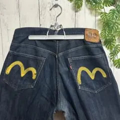 evisu デニム 黄カモメ　濃紺　W38 lot2001 N