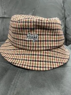 HUF チェック柄 バケットハット