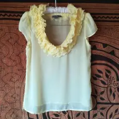 海外購入　フォーエバー21　forever21 シースルーカットソー　フリル