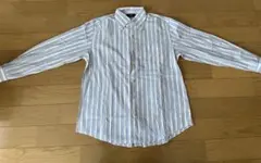 23区 HOMME 長袖シャツ ストライプ柄 サイズ48のサムネイル