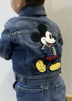 GapKids ディズニー ミッキーマウス アイコンデニムジャケット