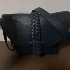 開店セール☆人気 良品 ダコタレザー ロゴエンボス イントレ ショルダーバッグ