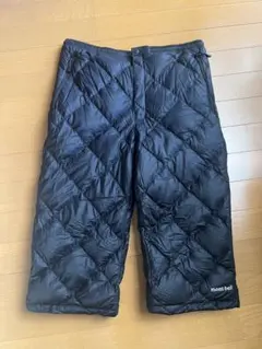 ★スペリオダウンニーロングパンツ★800FP ダウンパンツ　膝下　黒　Mモンベル