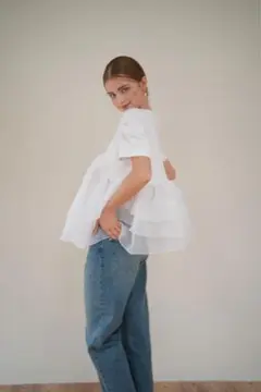the toe Porto Puff Blouse thetoe ホワイト - メルカリ