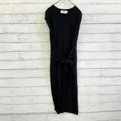 アズールバイマウジー シアーニットロングトップス 透け感 サイドスリット クール