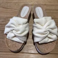 ORiental TRaffic コルクソール サンダル ホワイト　25cm