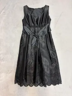 黒レース パーティードレス黒ドレス　ブラックドレス　結婚式　披露宴　二次会