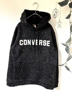 未使用★CONVERSE コンバース ボアフード パーカー Ｍ　グレー 美品