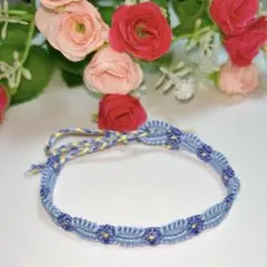 ハンドメイドミサンガ 花 No.4