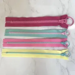 YKK ファスナー　20cm カラフル バイカラー