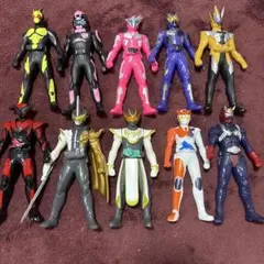 仮面ライダー　レンジャー　戦隊　ソフトフィギュア　ソフビ　まとめ売り　人形 仮面ライダー レンジャー 戦隊 ソフトフィギュア ソフビ まとめ