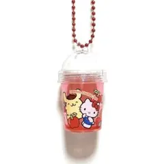 【新品】サンリオ ハローキティ ポムポムプリン フラッペ キーホルダー リンゴ