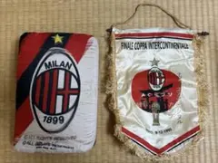 ACミラン 90年 インターコンチネンタルカップ バナー & 折り畳みクッション