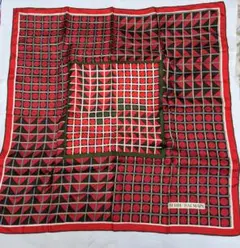 ピエール・バルマン　ヴィンテージの幾何学模様のスカーフ　77cm✕77cm