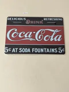 Coca-Cola コカ・コーラ アート ブリキ看板 昭和レトロ