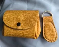 【本革】コインケースとキーホルダーのセット