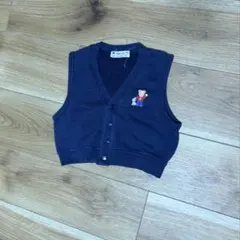 《 familiar 》 ベビー服　80サイズ　ベスト　ネイビー