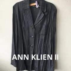 ANNE KLIEN II リネン混テーラードジャケット　シアー　90年代のサムネイル
