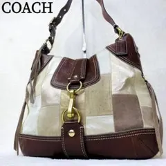 COACH コーチ ワンショルダー バッグ ホーボー パッチワーク Y2K