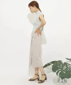 SENSE OF PLACE ストレッチサスツキハイウエストスカート