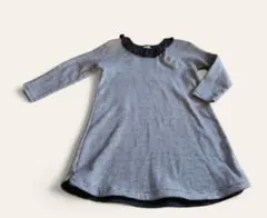 PETIT BATEAU プチバトーストライプ 長袖ワンピース 24m