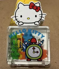 昭和レトロ　貴重　Hello Kitty クリップセット ケース付きのサムネイル