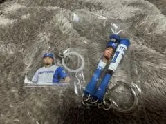 北海道日本ハムファイターズ 伊藤大海 めじるしチャーム＆応援バットキーホルダー