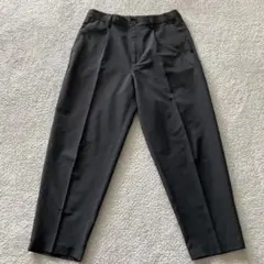 GU ジーユー黒09ドライワイドイージーアンクルパンツ（M）商品番号344715