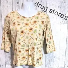 drug store's 花柄 五分袖 カットソー Tシャツ 2のサムネイル