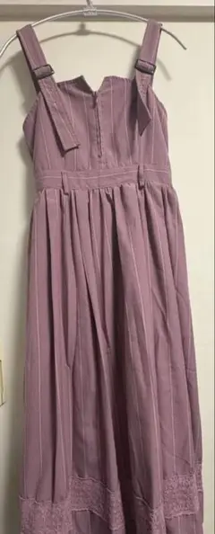 ストライプ柄ジャンスカ　axes femme