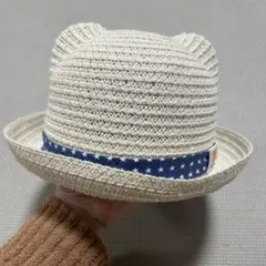 ホットビスケッツ ベビー 麦わら帽子 46cm