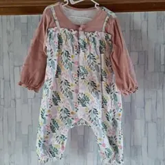 花柄 ロンパース 80サイズ