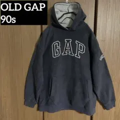 紺タグ OLD GAP 90s フリース パーカー ビッグロゴ