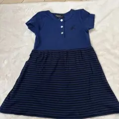 【agnesb ENFANT】ボーダードッキングワンピース 4ans