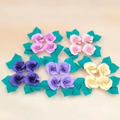 折り紙　ハンドメイド　ミニバラ　20こ