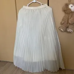 GU オーガンジープリーツスカート S