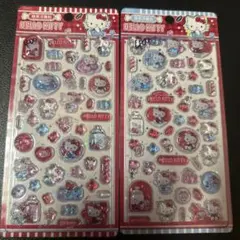 最安！★海外正規品★ハローキティ3Dクリスタルドロップシール2枚