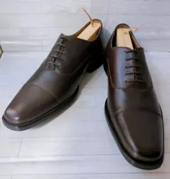 美品LOBB'Sロブス内羽根ストレートチップイタリア製ドレス革靴 紳士靴