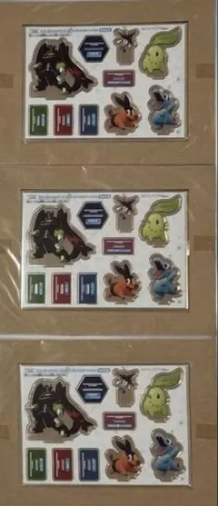 ３点　アクリルスタンド　ポケモンレジェンズZ-Aオフィシャルスタートブック付録